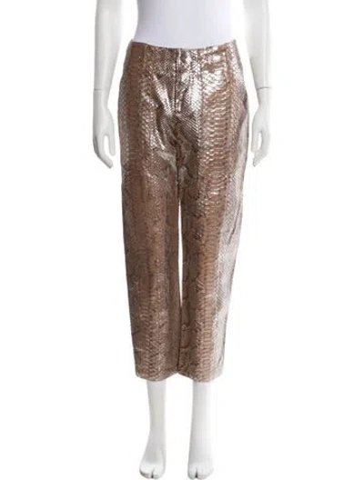Pre-owned Brunello Cucinelli Python Wide Leg Pants