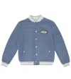 Brunello Cucinelli Quilted Bomber Jacket In Oxford+panama+grigio Ch.+panam