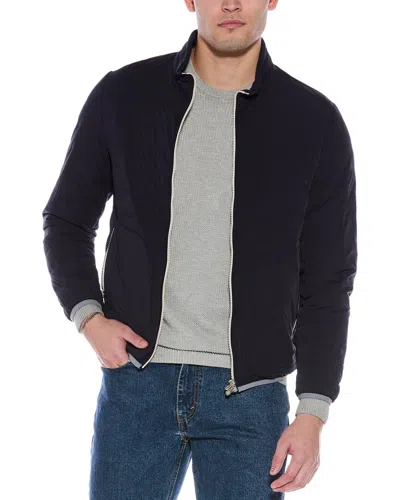 Brunello Cucinelli Quilted Down Jacket In Blue