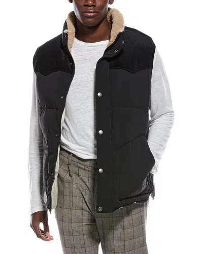 Brunello Cucinelli Quilted Down Vest In Black