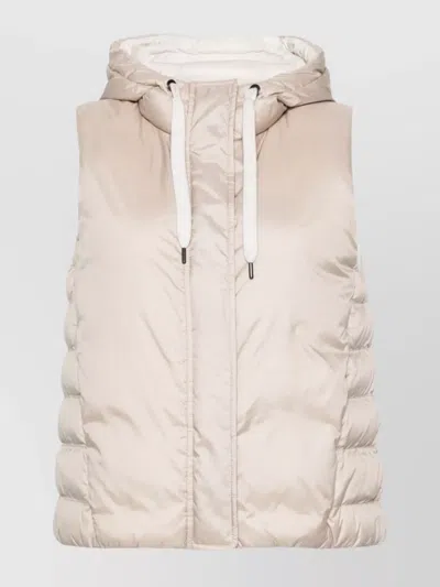 Brunello Cucinelli Monili-detail Padded Gilet In Beige