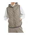 Brunello Cucinelli Quilted Vest In Gray