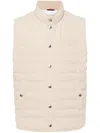 Brunello Cucinelli Lightweight Down Jacket Jackets Beige In Neutral