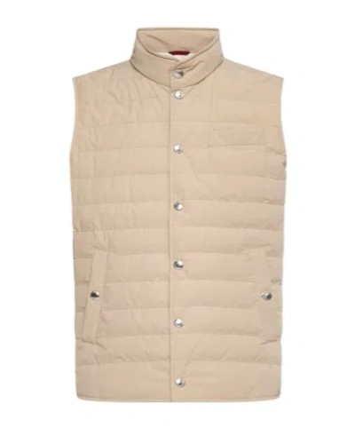 BRUNELLO CUCINELLI BRUNELLO CUCINELLI HIGH-NECK QUILTED GILET