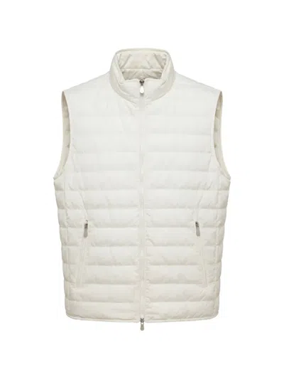 Brunello Cucinelli Quilted Gilet In White