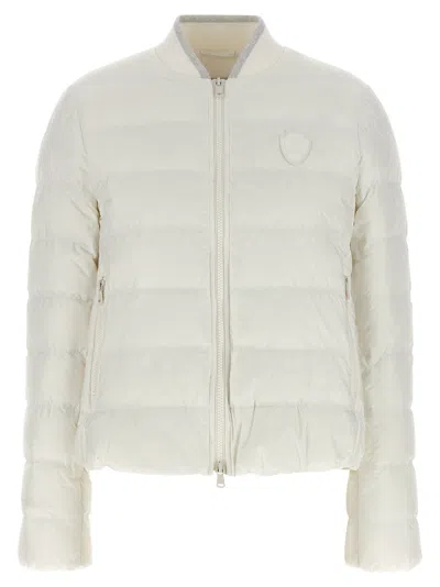 Brunello Cucinelli Quilted Goose Down Down Jacket In Cream