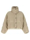 Brunello Cucinelli Quilted Goose Feather Down Jacket In Beige