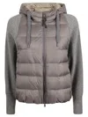 Brunello Cucinelli Hooded Down Jacket With Solomeo Inserts