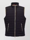 Brunello Cucinelli Quilted High Collar Sleeveless Vest With Side Zip Pockets