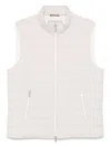 Brunello Cucinelli Quilted High-neck Gilet With Zip In White