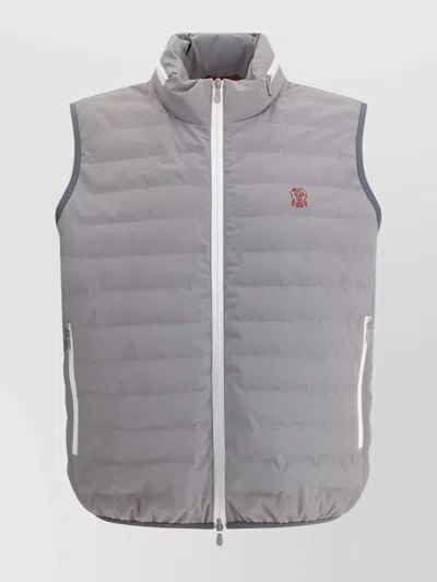 Brunello Cucinelli Quilted High Neck Vest