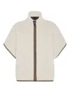 Brunello Cucinelli Corduroy Short-sleeve Cashmere Padded Thermal Jacket