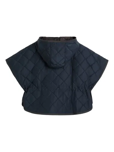 Brunello Cucinelli Kids' Quilted Jacket In Blue