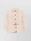 Brunello Cucinelli Women Belted Padded Jacket In Neutral