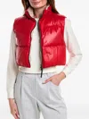 Brunello Cucinelli Quilted Leather Vest In Red