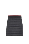 Brunello Cucinelli Padded-design Mini Skirt In Dark Grey