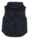 Brunello Cucinelli Hooded Nylon Down Gilet Front Pockets In Multi