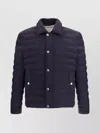 Brunello Cucinelli Dark Blue Nylon Short Jacket In Blue