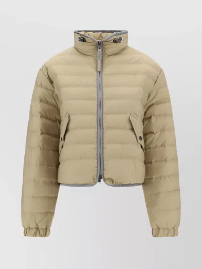 Brunello Cucinelli Quilted Padded Down Jacket In Blue