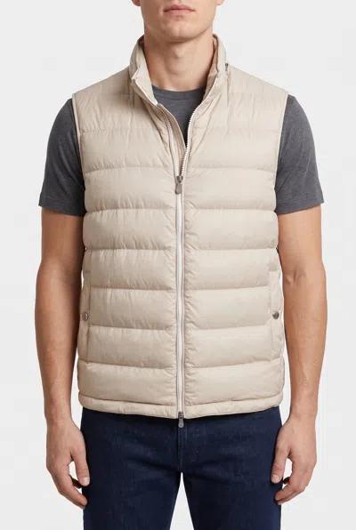 Brunello Cucinelli Quilted Padded Vest In Neutral