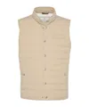 Brunello Cucinelli Lightweight Down Jacket Jackets Beige In Nude