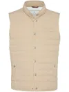 Brunello Cucinelli Lightweight Down Jacket Jackets Beige