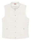 Brunello Cucinelli Nylon Down Vest In White