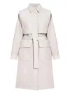 Brunello Cucinelli Quilted Trench Coat In Neutral