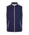 Brunello Cucinelli Padded Gilet In Blue