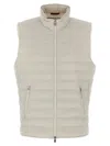 Brunello Cucinelli Quilted Vest In Water-repellent Technical Fabric In Neutral