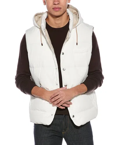 Brunello Cucinelli Quilted Vest In White