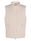 Brunello Cucinelli Quilted Zip-front Gilet In Neutral