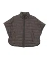 Brunello Cucinelli Short Sleeve Quilted High Neck Jacket