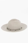 Brunello Cucinelli Rabbit Felt Panama Hat With Jewel Detail Grösse M