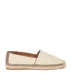 Brunello Cucinelli Round Toe Espadrilles With Woven Sole In White