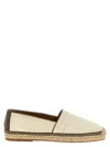 Brunello Cucinelli Round Toe Espadrilles With Woven Sole In Beige