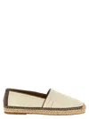Brunello Cucinelli Round Toe Espadrilles With Woven Sole In Beige