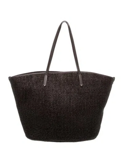 Pre-owned Brunello Cucinelli Raffia Tote In Brown