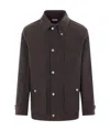 Brunello Cucinelli Ter-repellent Cotton Field Jacket In Black