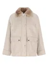 Brunello Cucinelli Raglan-sleeve Wool Jacket In Neutral
