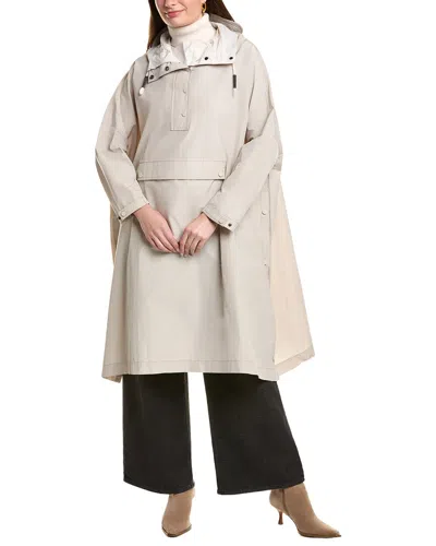 Brunello Cucinelli Rain Overcoat In Neutral