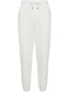 Brunello Cucinelli Drawstring-waist Tapered Track Trousers In White