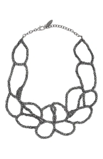 Brunello Cucinelli Ramage Choker In Grey