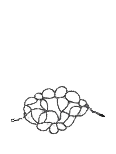 Brunello Cucinelli Ramage Wrap Bracelet In Black
