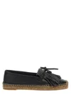 Brunello Cucinelli Black Fringed Espadrilles