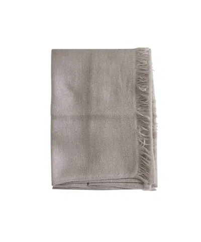 BRUNELLO CUCINELLI BRUNELLO CUCINELLI FRAYED EDGE SCARF