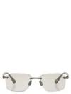Brunello Cucinelli Men Rectangular Titanium Sunglasses In Neutral