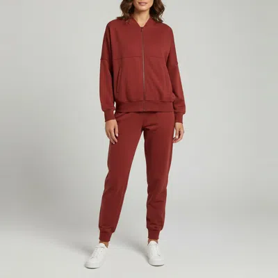 Pre-owned Brunello Cucinelli Red Cotton Monili Detail Track Suit M