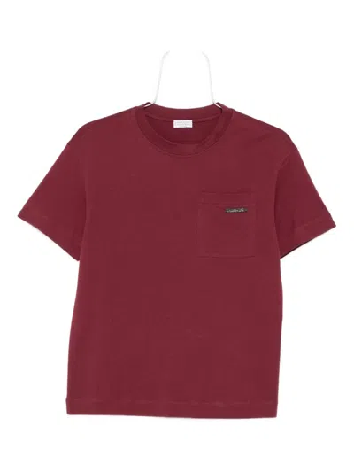 Brunello Cucinelli Red Pocket-detail T-shirt
