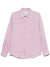 Brunello Cucinelli Shirt With Chest Pockets In Pink